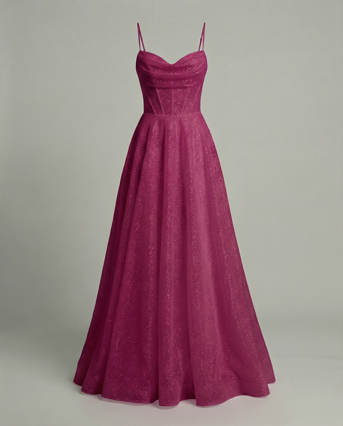 Stalluxe | Glitzer Ballkleid Damen Rosa