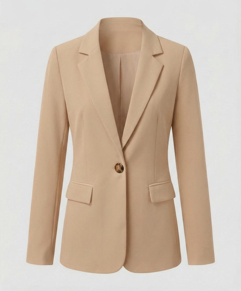 Eleganter Business Blazer Damen Beige
