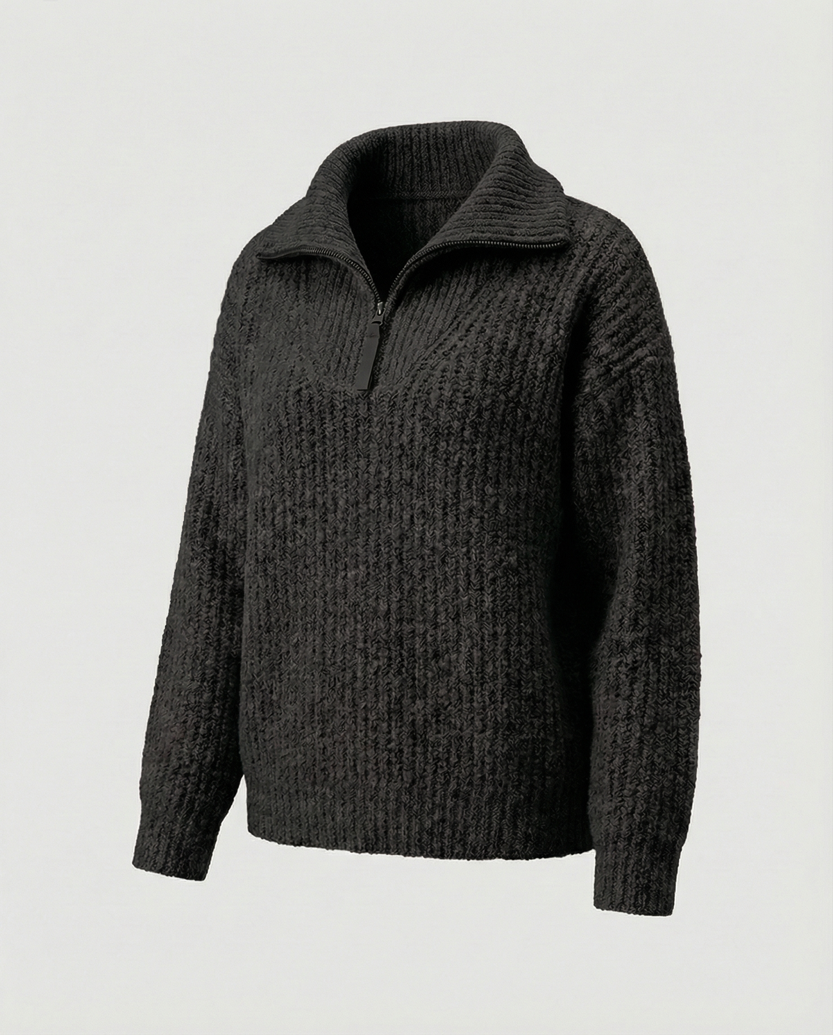 Stalluxe | Damen Reißverschluss-Pullover Schwarz