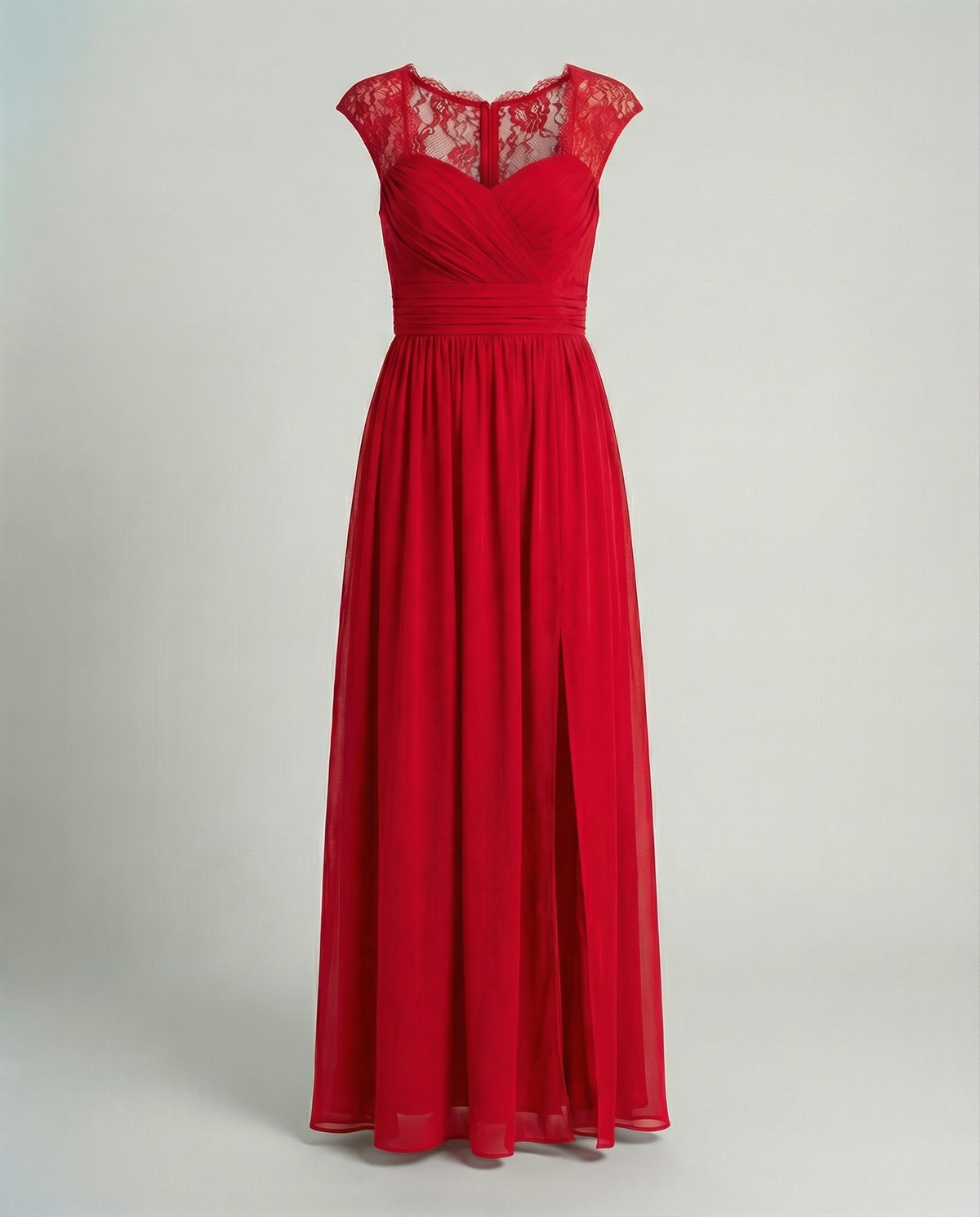 Stalluxe | Abendkleid Damen V-Ausschnitt Rot