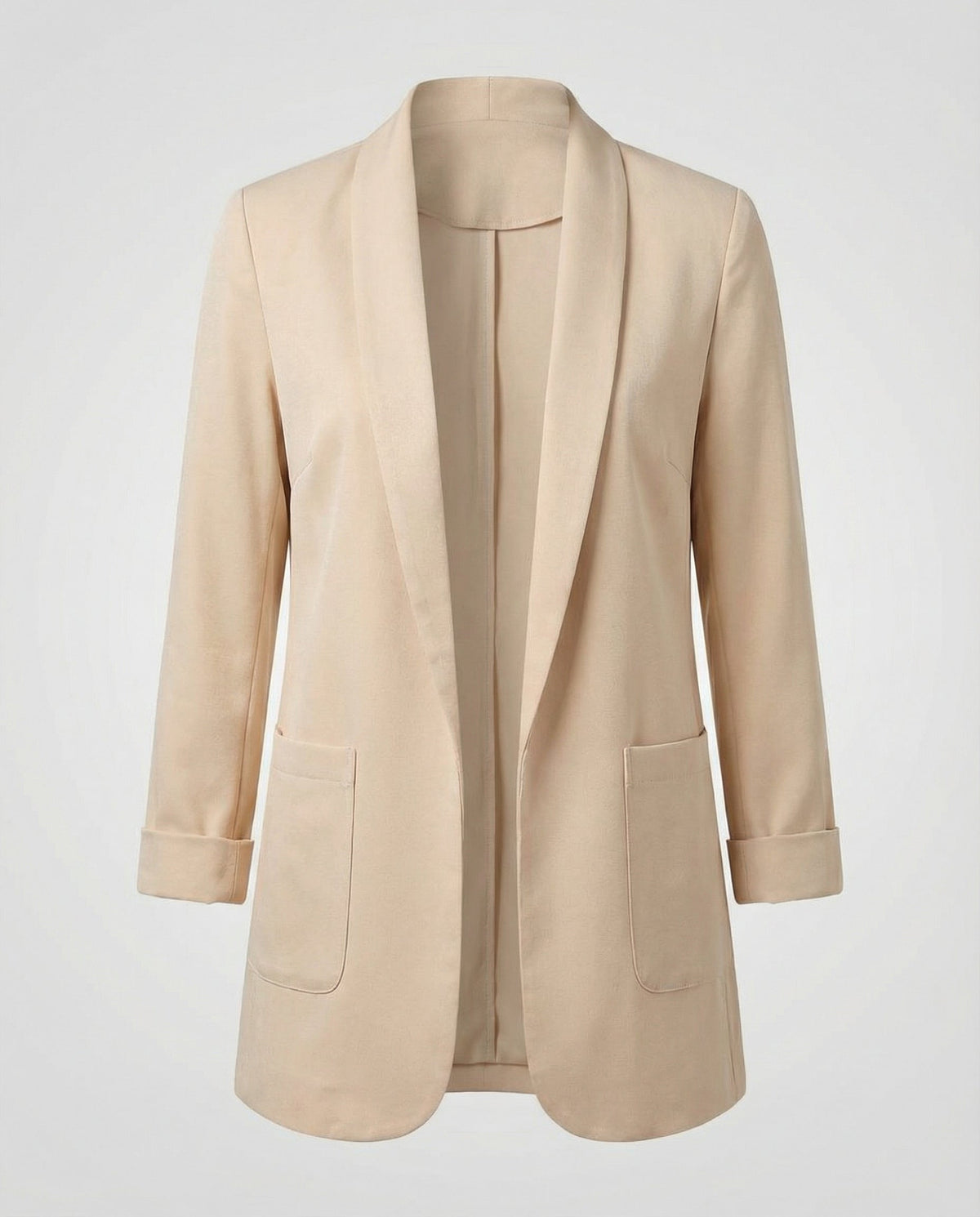 Figurbetonter Eleganter Damenblazer Aprikose