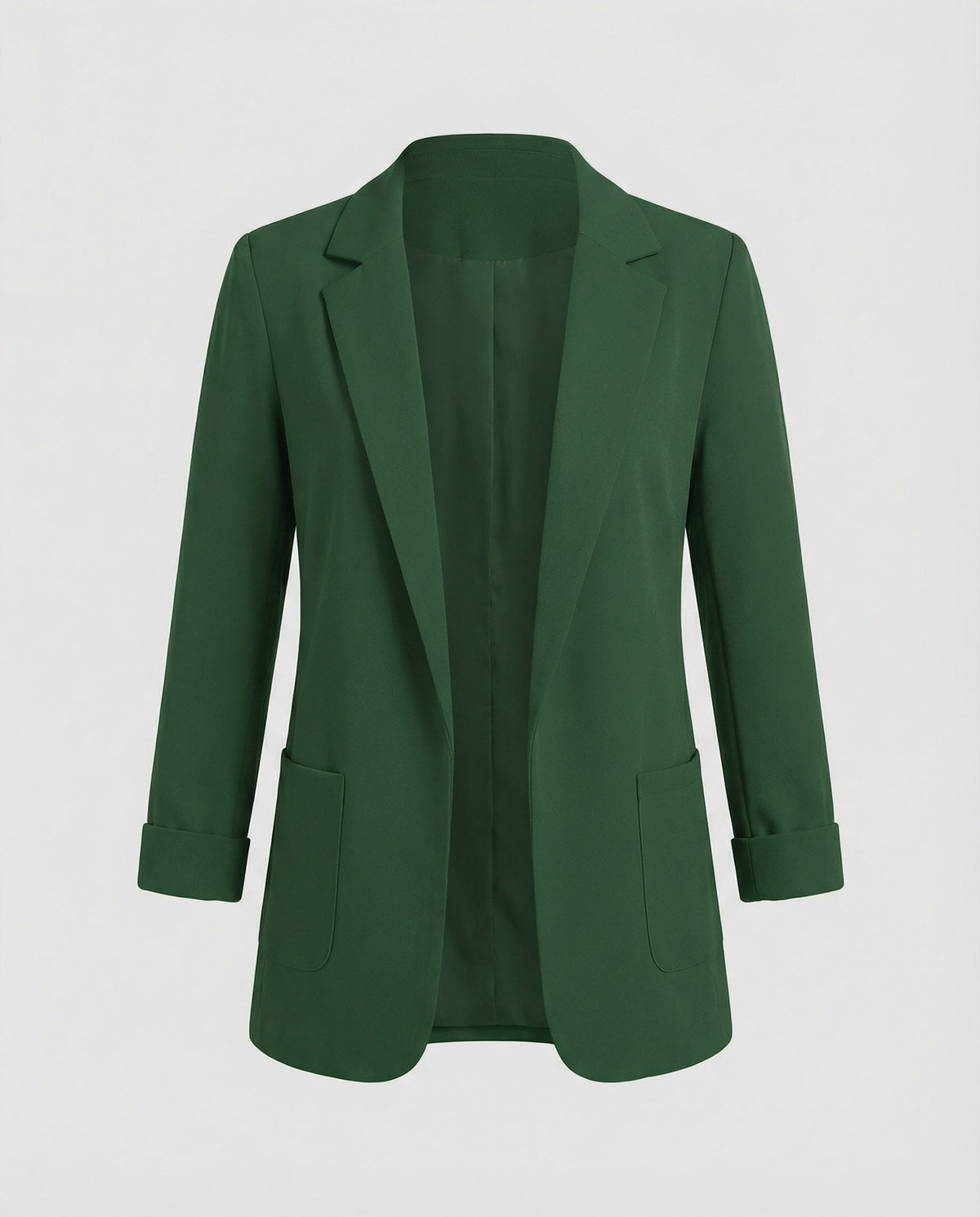 Damen Slim-Fit Blazer Dunkelgrün
