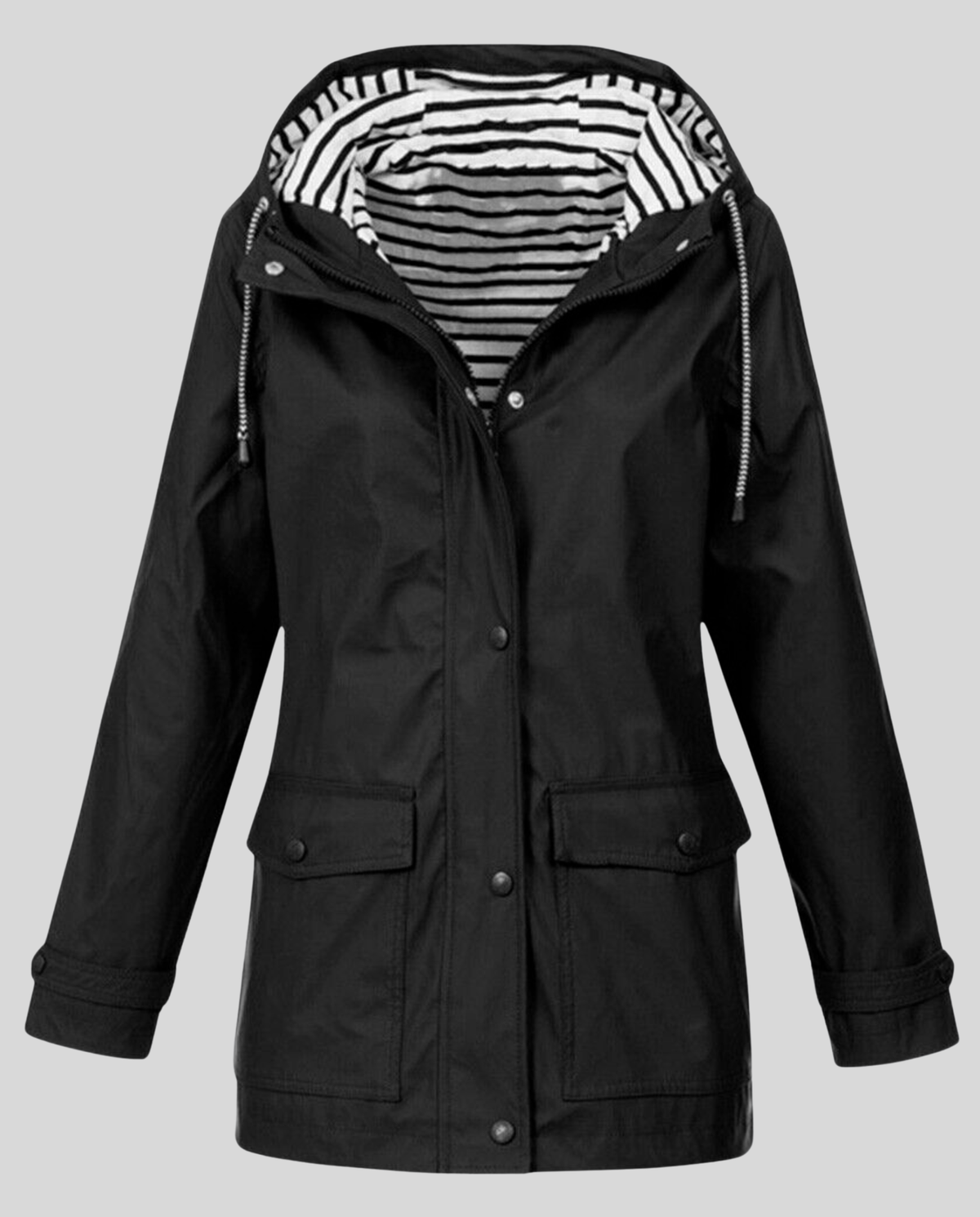 Stalluxe | Allwetter Damen Jacke Wasserdicht Schwarz