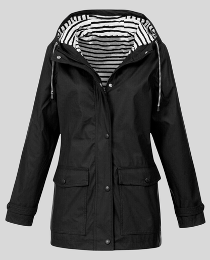 Stalluxe | Allwetter Damen Jacke Wasserdicht Schwarz