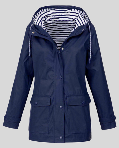 Stalluxe | Allwetter Damen Jacke Wasserdicht Marineblau