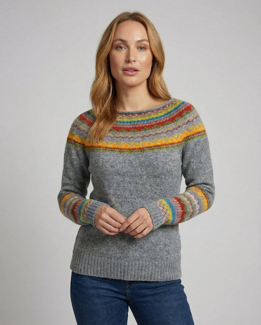 Stalluxe | Retro Print Langarmpullover 2XL