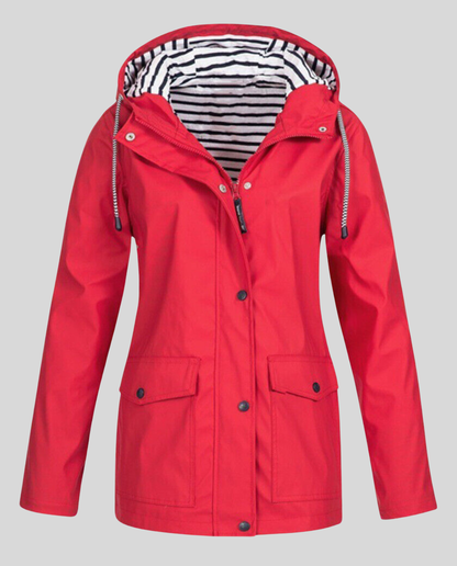 Stalluxe | Allwetter Damen Jacke Wasserdicht Rot