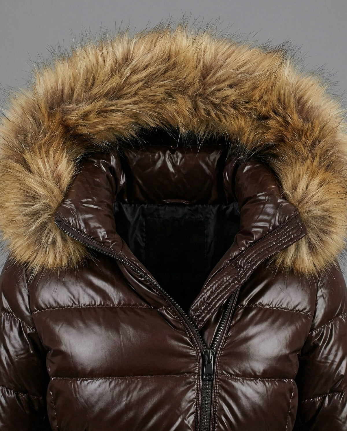 Stalluxe | Damen Steppjacke Kunstfellkragen