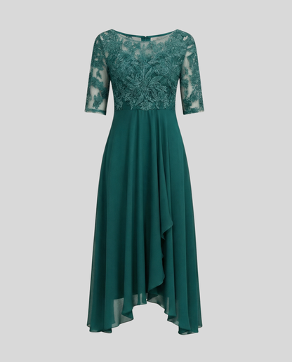 Stalluxe | Luftiges Elegantes Midi Kleid Türkis