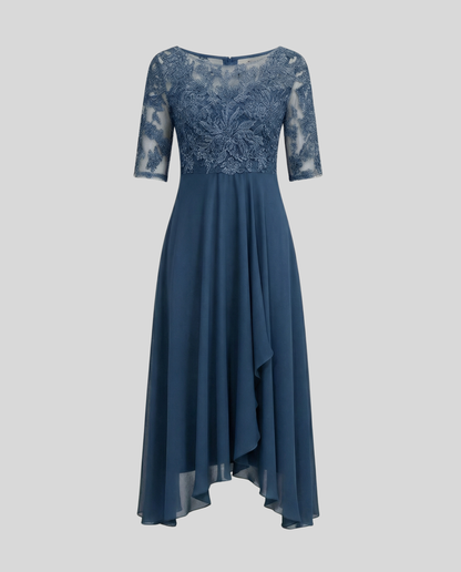 Stalluxe | Luftiges Elegantes Midi Kleid Blau