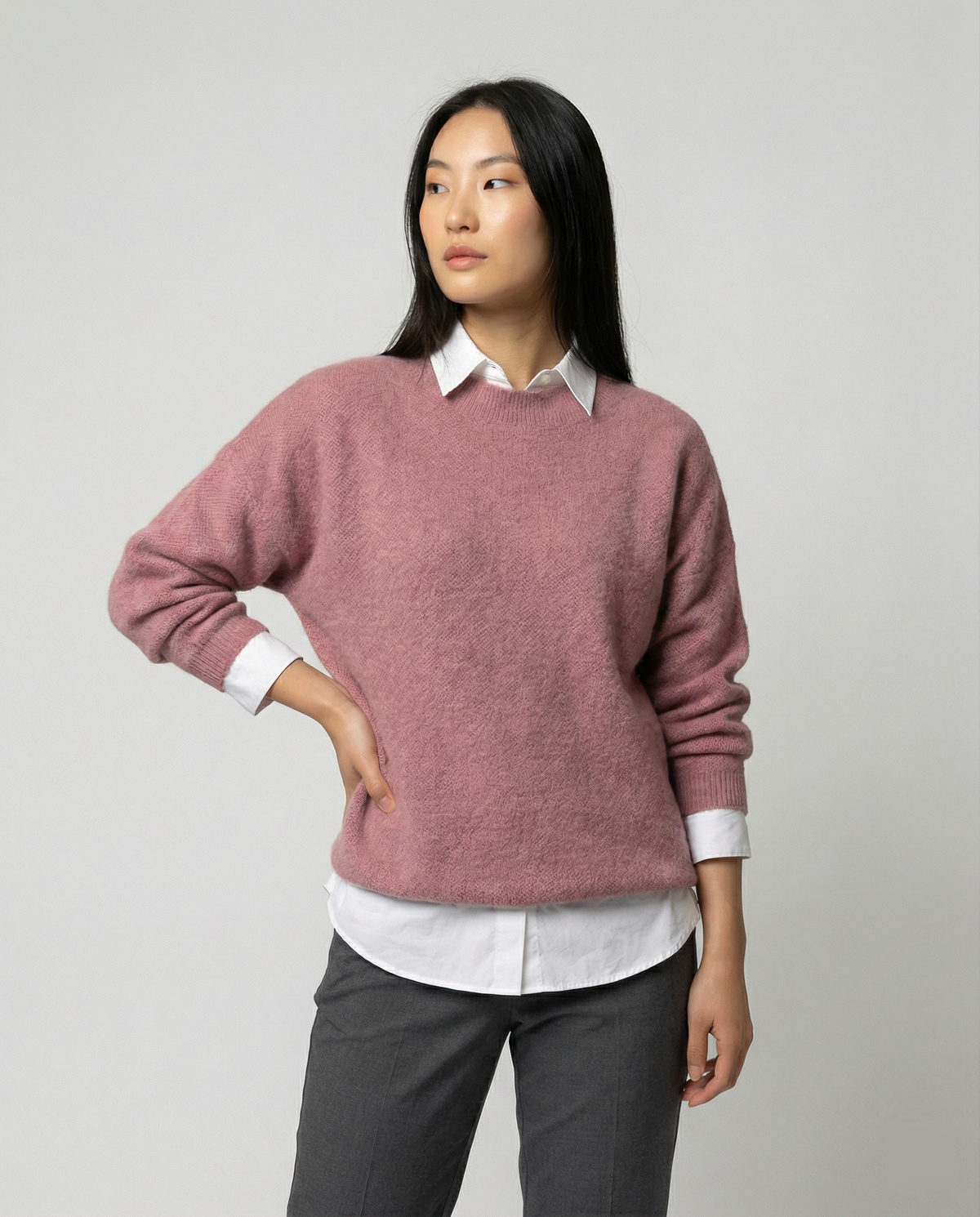 Stalluxe | Luxuriöser Kaschmir Pullover Damen Rosa