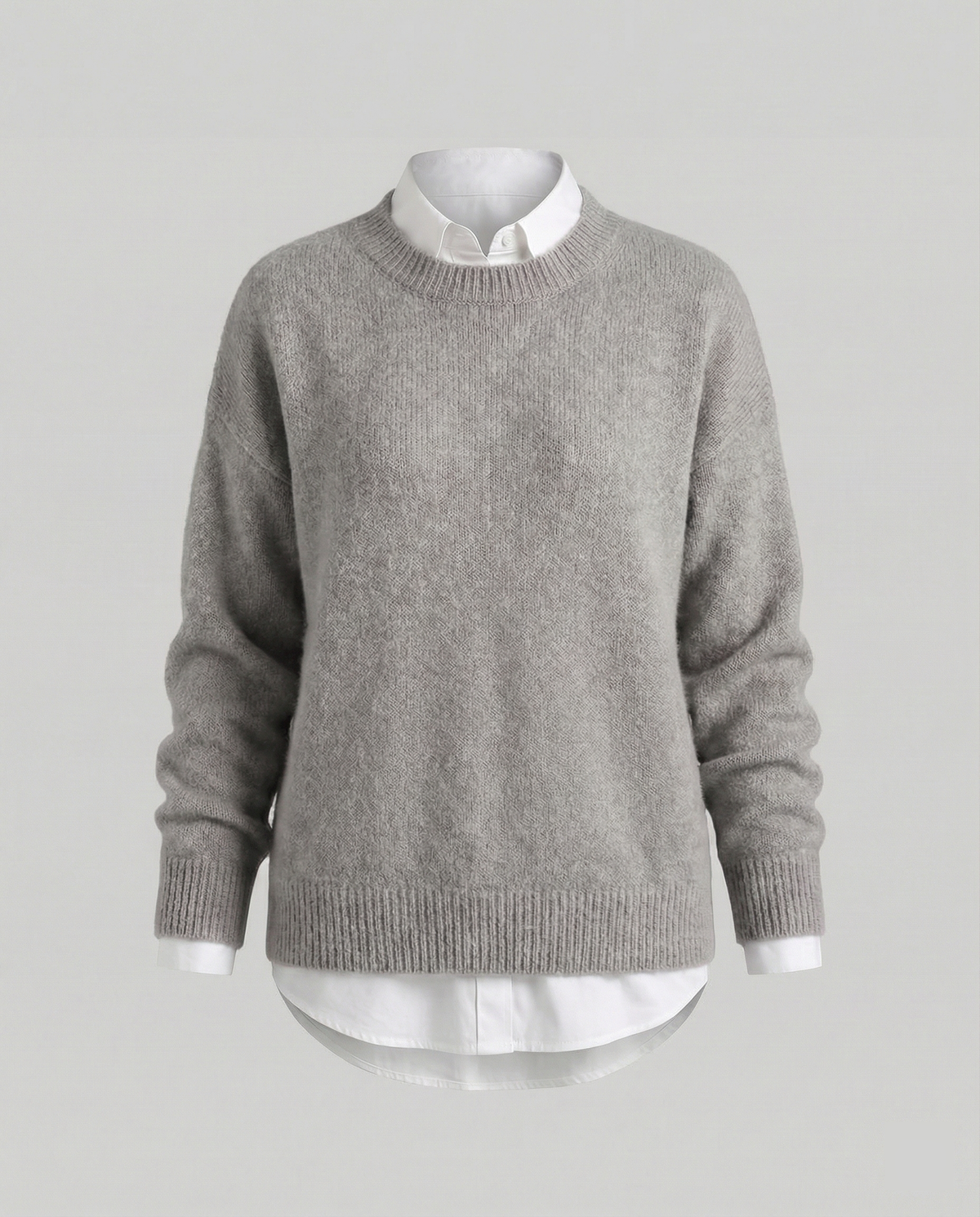 Stalluxe | Luxuriöser Kaschmir Pullover Damen Grau