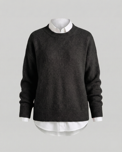Stalluxe | Luxuriöser Kaschmir Pullover Damen Schwarz
