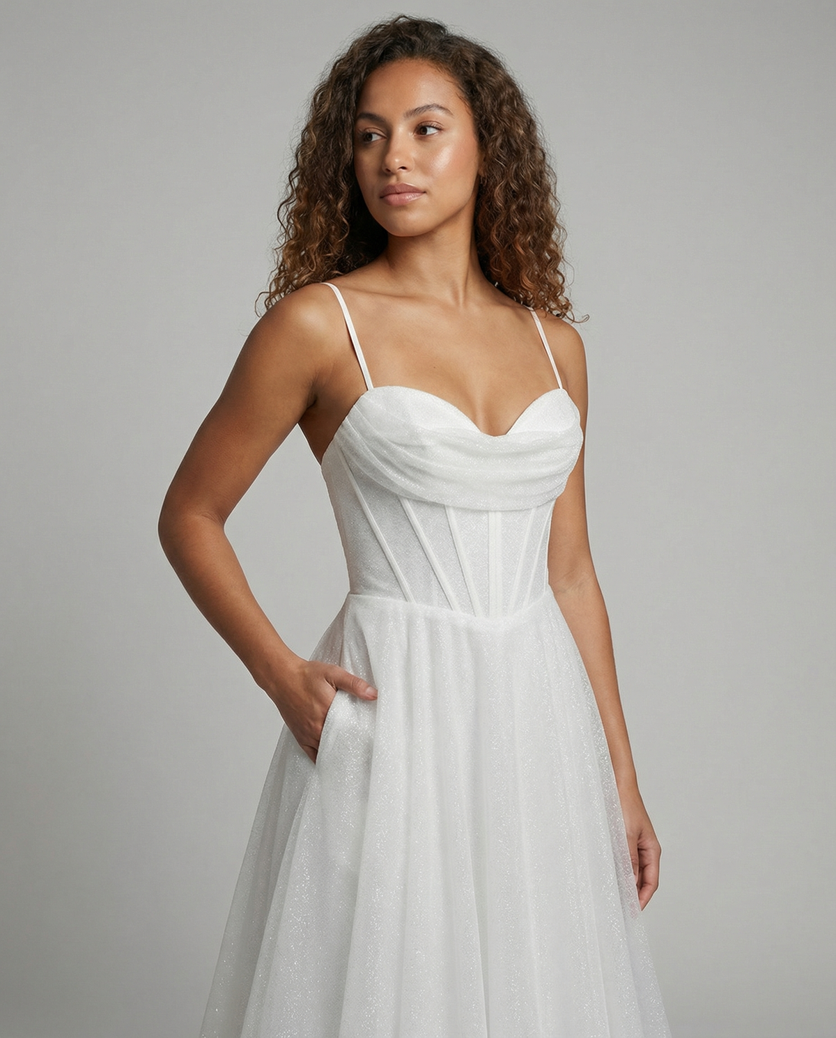 Stalluxe | Glitzer Ballkleid Damen
