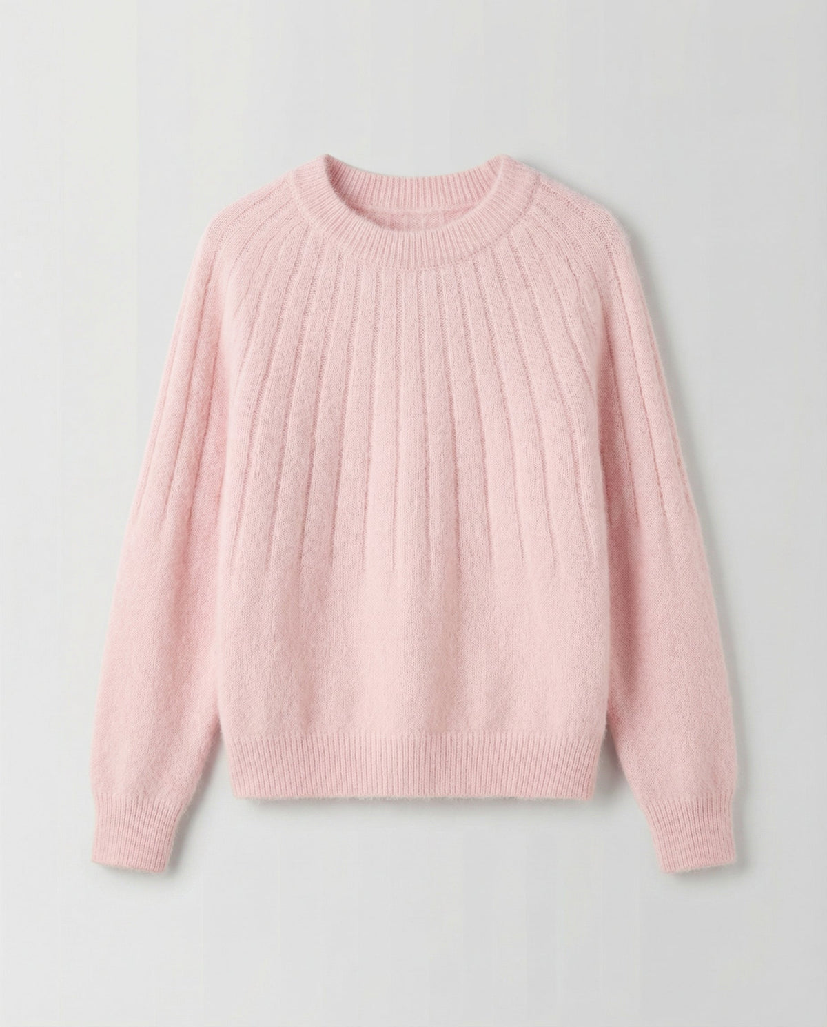 Stalluxe | Fluffiger Damen Strickpullover Hellrosa
