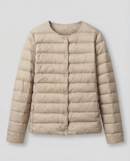 Stalluxe | Leichte Daunenjacke Damen Warm Khaki
