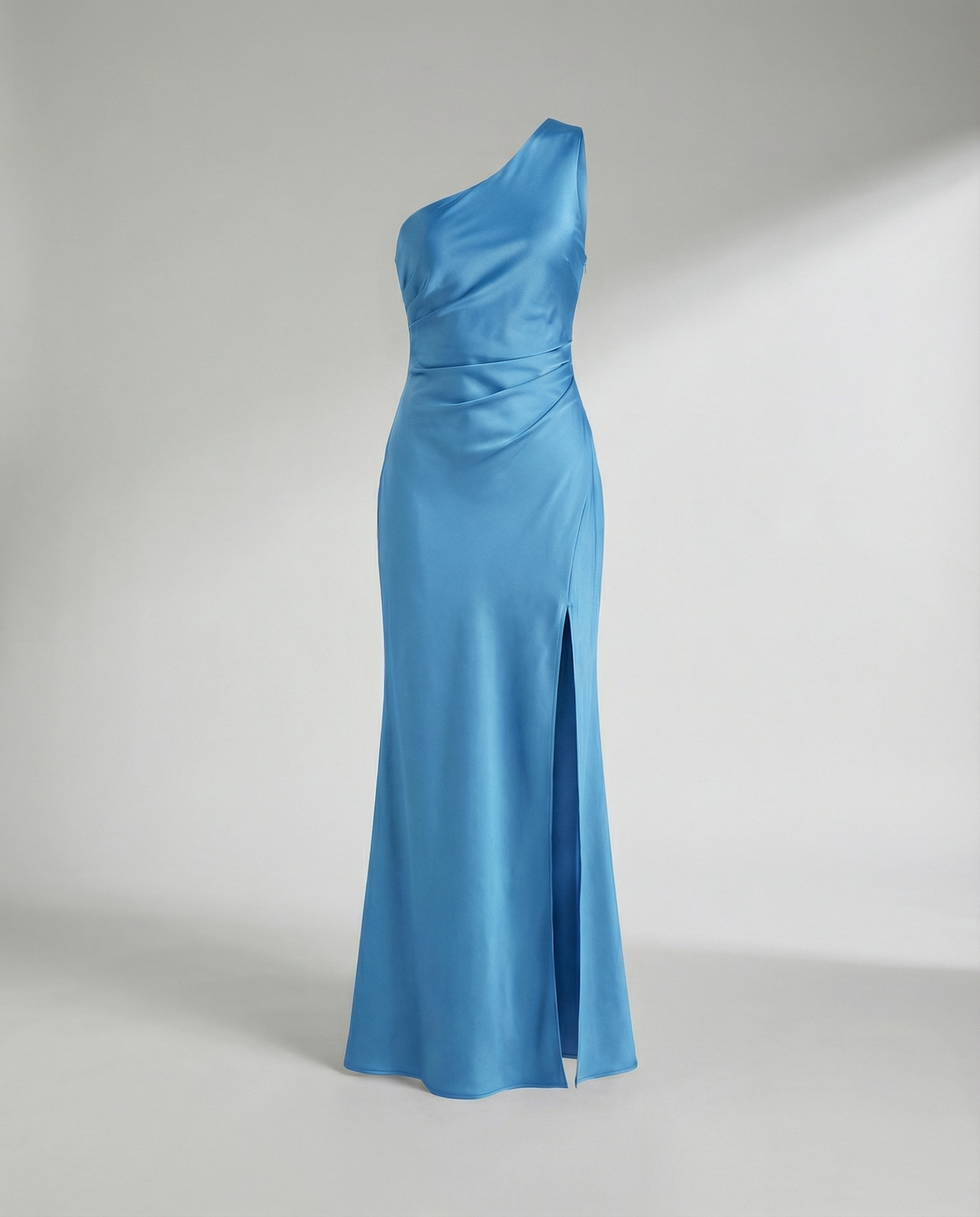 Stalluxe | Elegantes Satin Abendkleid Damen Blau