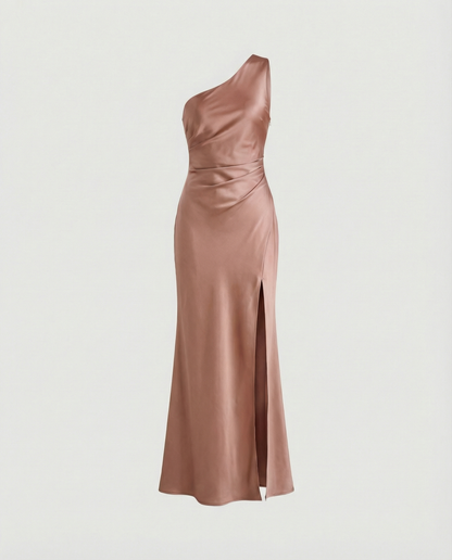 Stalluxe | Elegantes Satin Abendkleid Damen Rosa