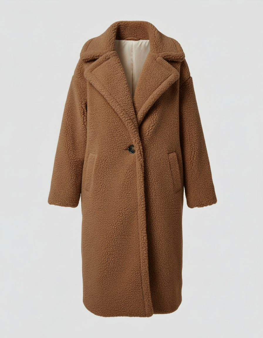 Stalluxe | Kuschelige Teddyjacke Damen Braun