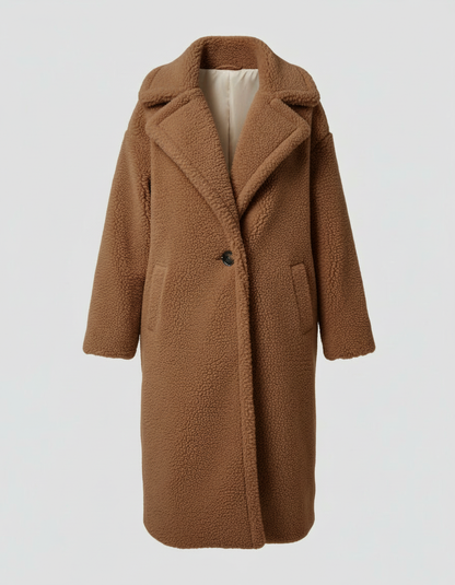 Stalluxe | Kuschelige Teddyjacke Damen Braun