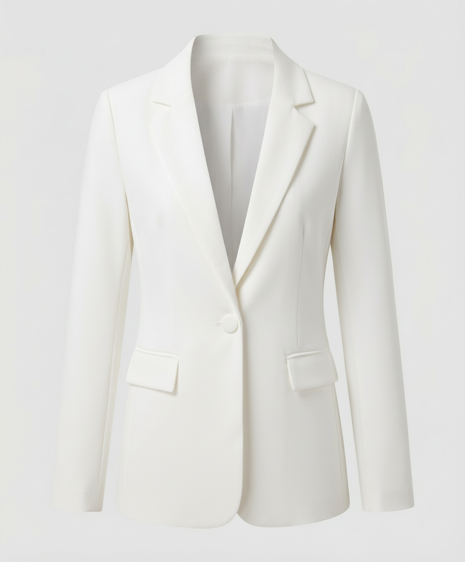 Eleganter Business Blazer Damen Weiß