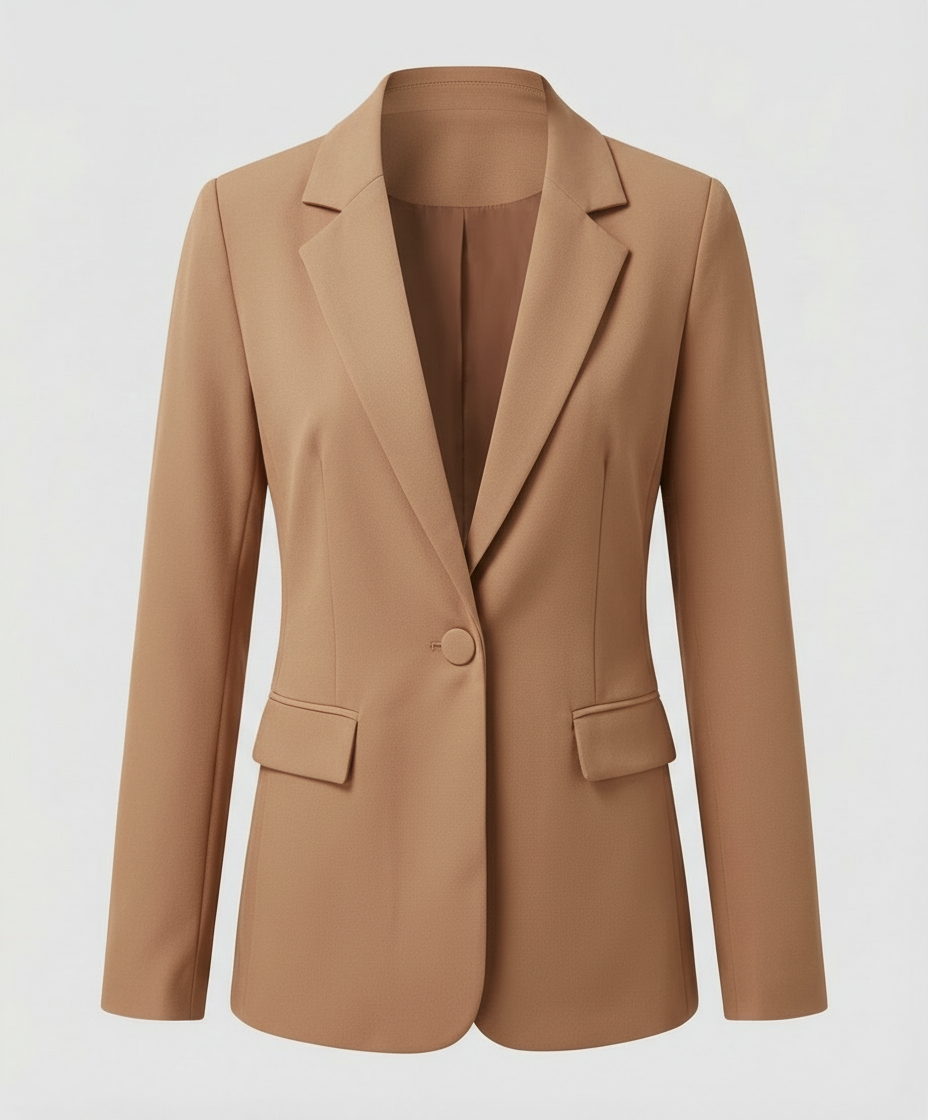 Eleganter Business Blazer Damen Khaki
