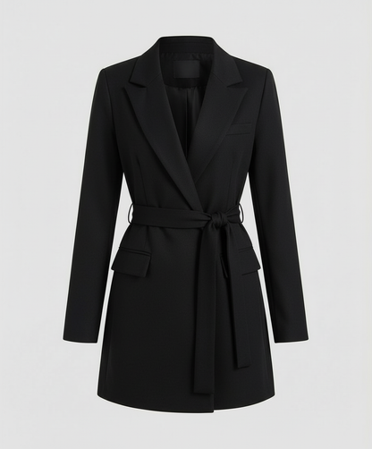 Elegantes Schwarzes Blazerkleid Damen