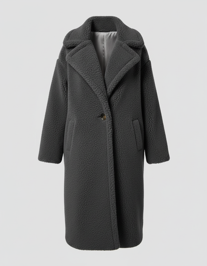 Stalluxe | Kuschelige Teddyjacke Damen Grau