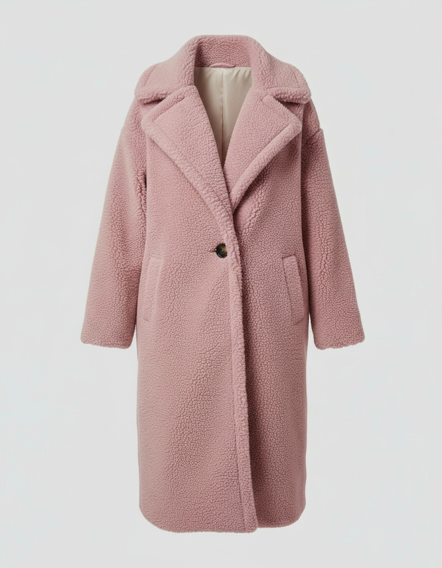 Stalluxe | Kuschelige Teddyjacke Damen Rosa
