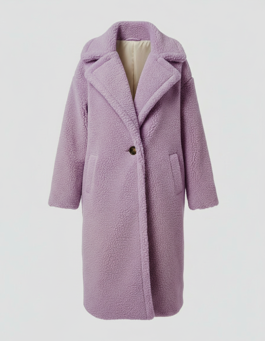 Stalluxe | Kuschelige Teddyjacke Damen Lila