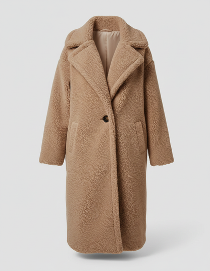 Stalluxe | Kuschelige Teddyjacke Damen Taupe