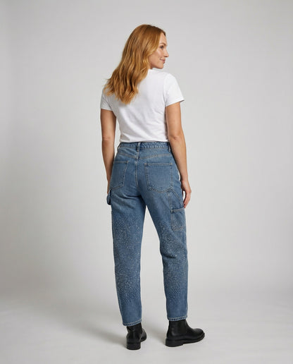 Stalluxe | Funkelnde Diamond Jeans Damen