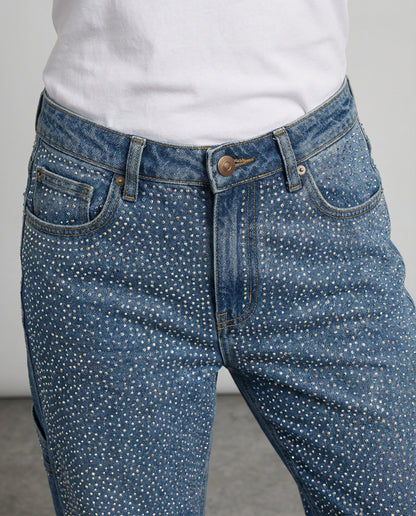 Stalluxe | Funkelnde Diamond Jeans Damen