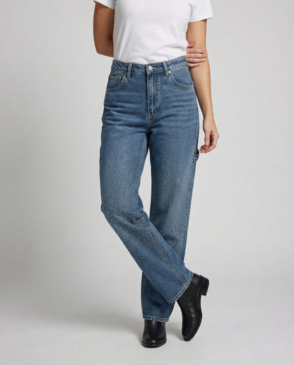 Stalluxe | Funkelnde Diamond Jeans Damen