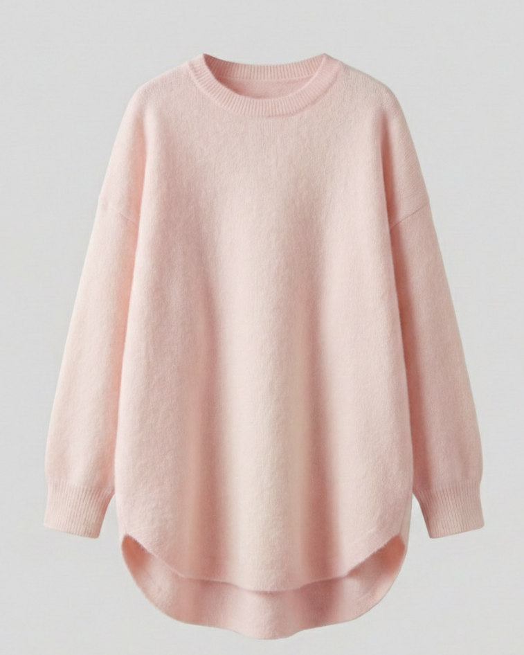 Stalluxe | Damen Oversized Herbstpullover Rosa Eine Größe