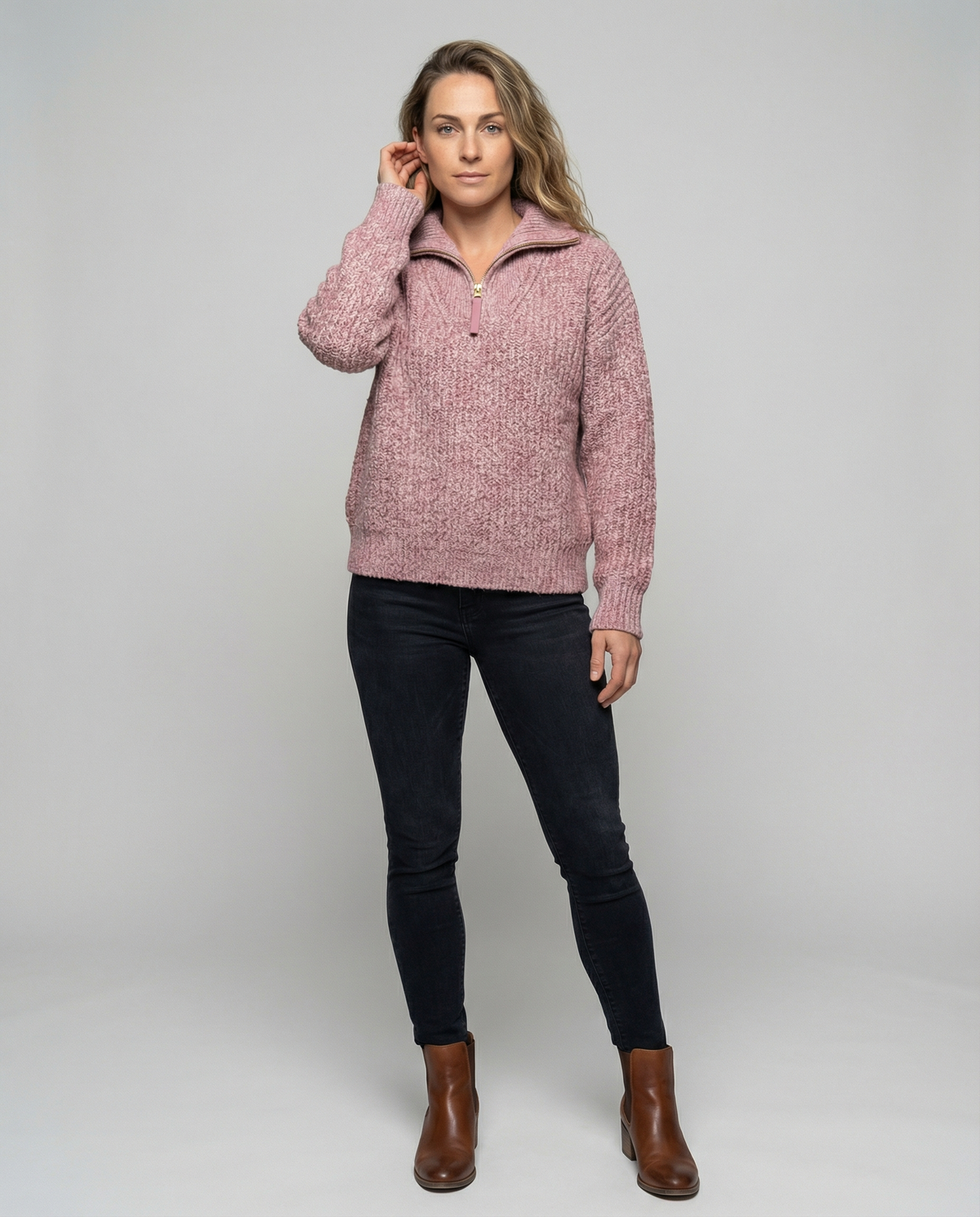 Stalluxe | Damen Reißverschluss-Pullover