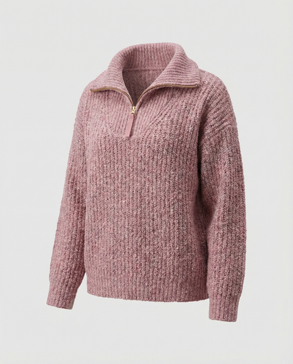 Stalluxe | Damen Reißverschluss-Pullover Rosa