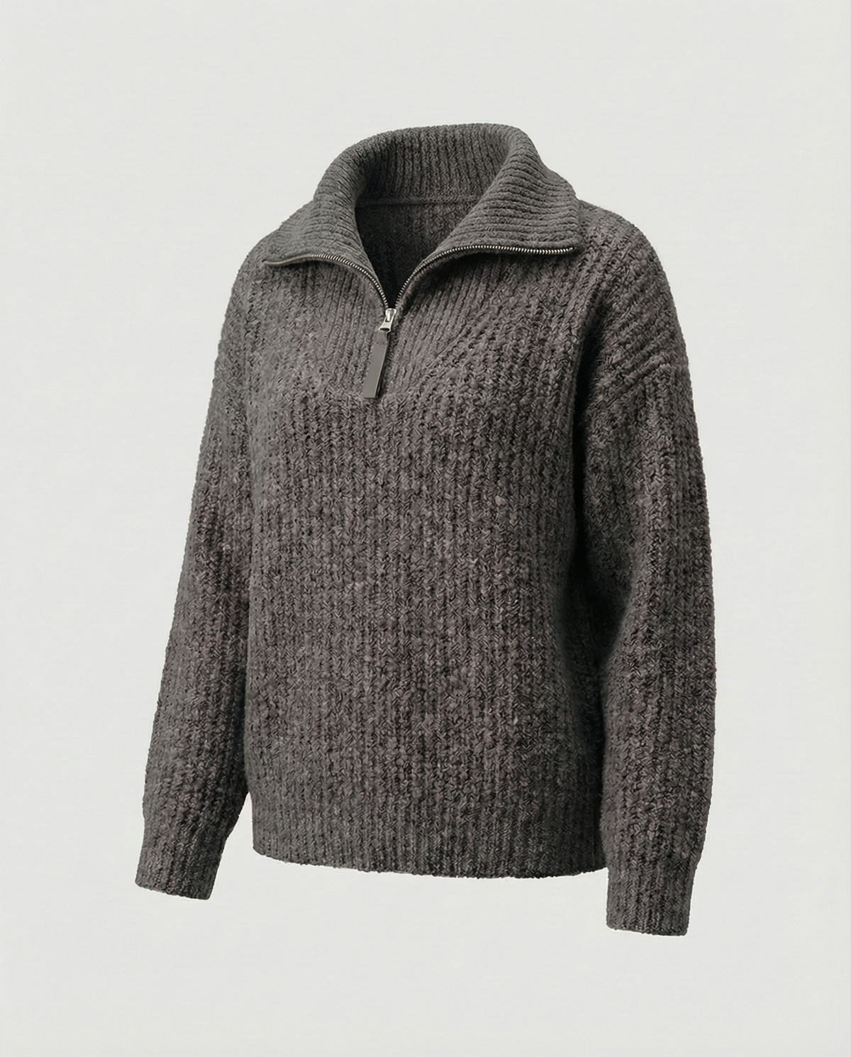 Stalluxe | Damen Reißverschluss-Pullover Dunkelgrau