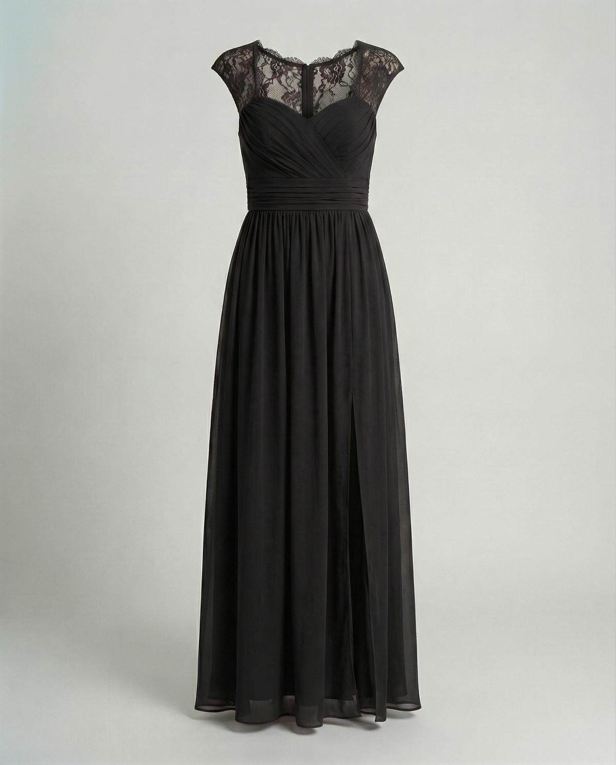 Stalluxe | Abendkleid Damen V-Ausschnitt Schwarz