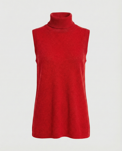 Stalluxe | Eleganter Damen Rollkragenpullover Rot