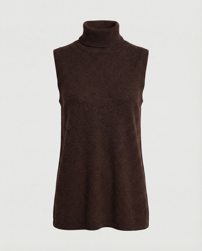 Stalluxe | Eleganter Damen Rollkragenpullover Braun