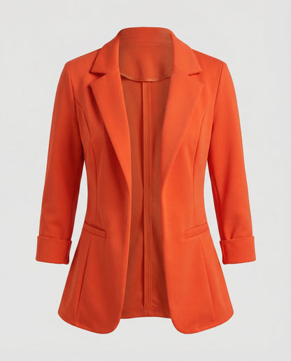 Eleganter Damen Blazer Tailliert Rot