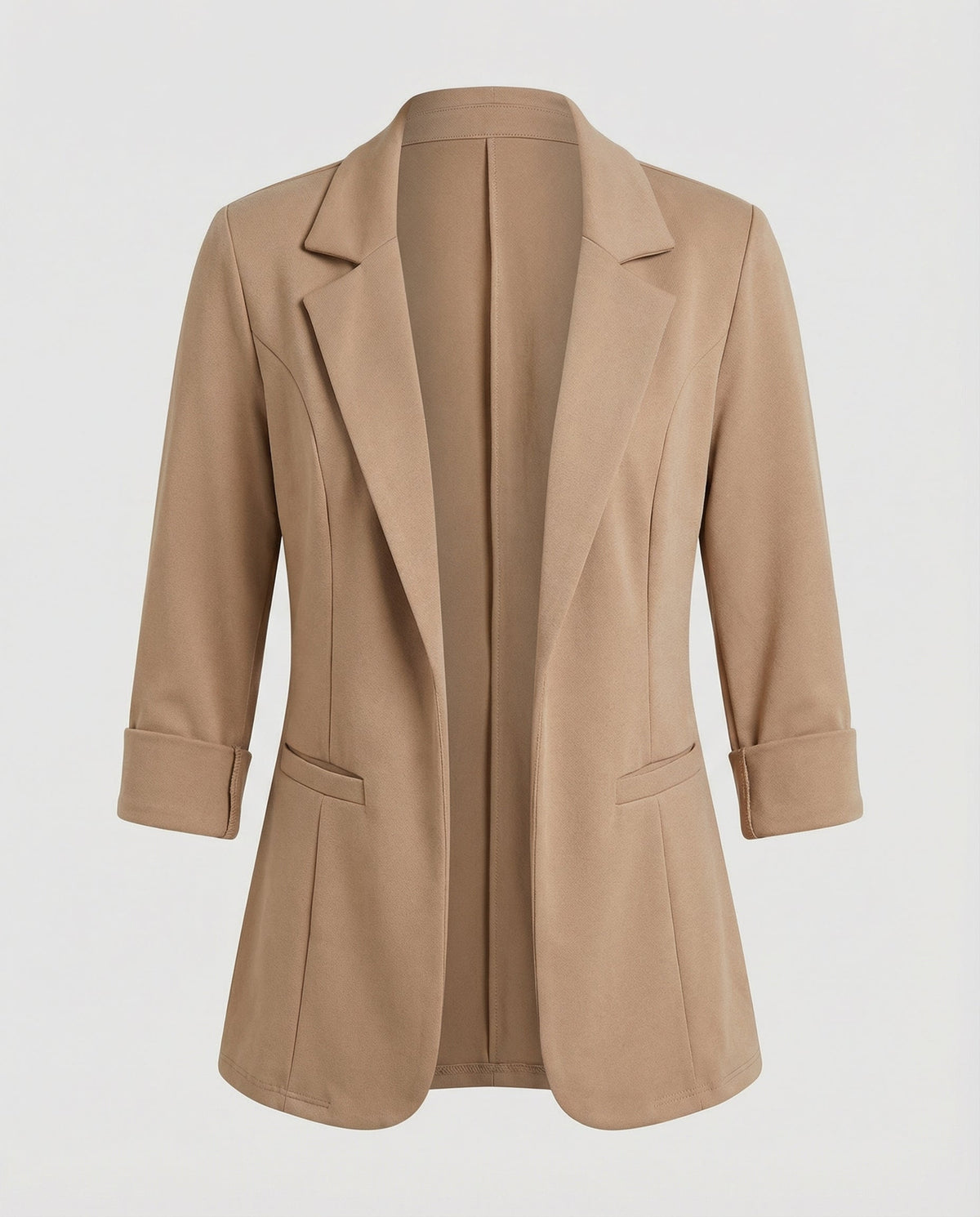 Eleganter Damen Blazer Tailliert Khaki