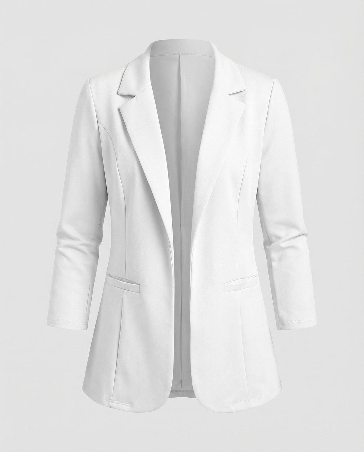 Eleganter Damen Blazer Tailliert Weiß
