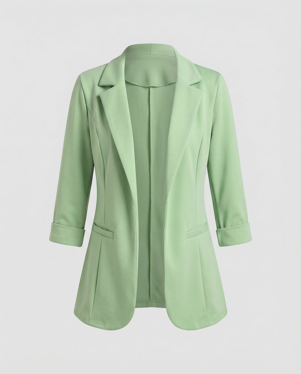 Eleganter Damen Blazer Tailliert Hellgrün