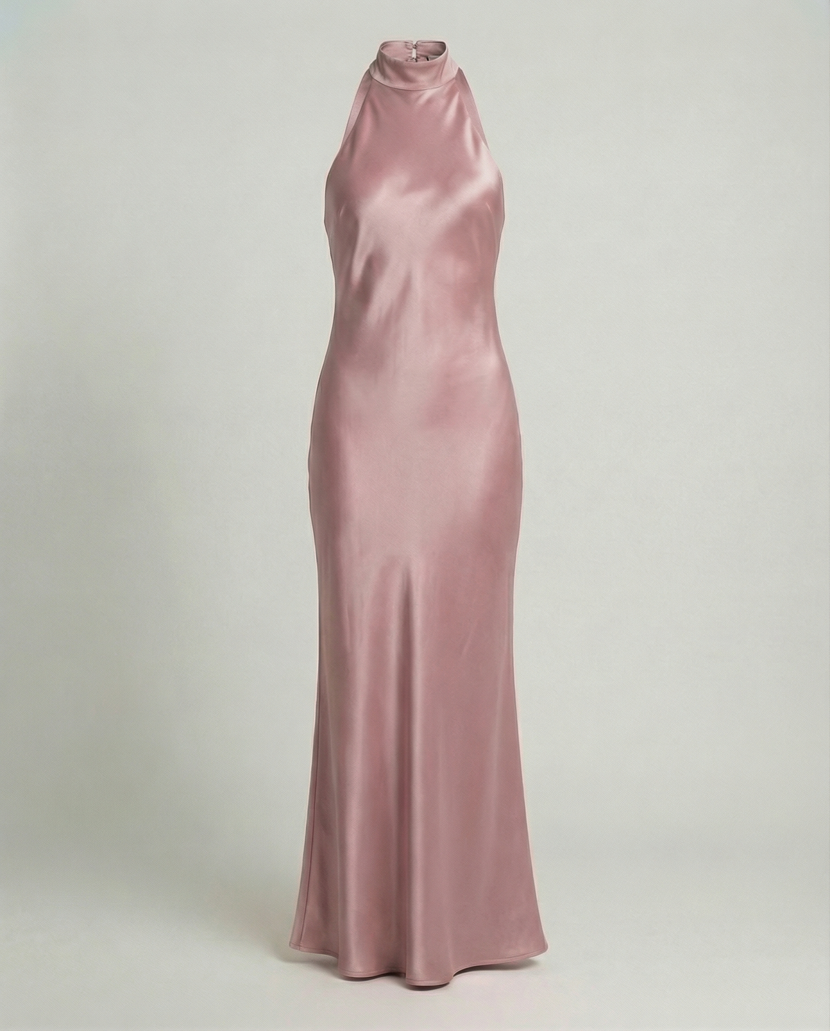 Stalluxe | Elegantes Maxikleid Damen Satin Lila