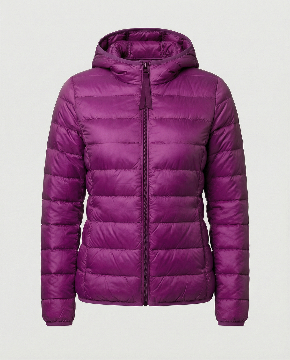 Stalluxe | Ultraleichte Daunenjacke Damen Lila Kapuze