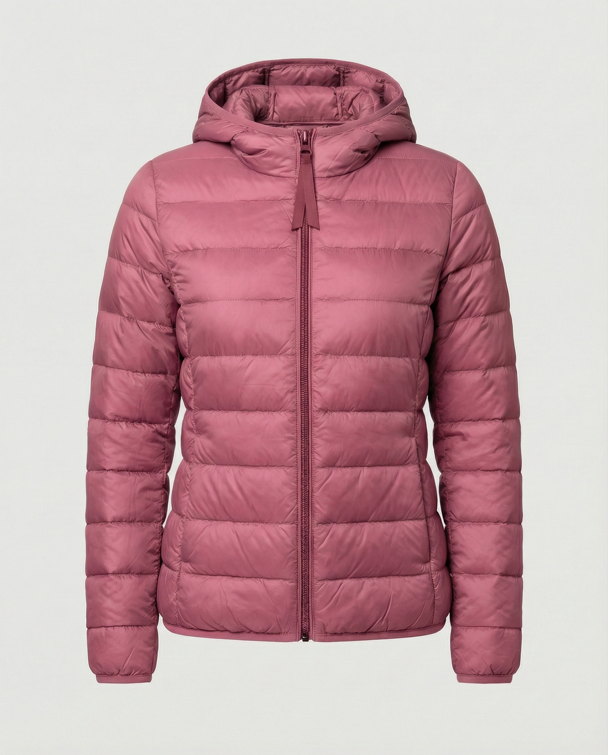 Stalluxe | Ultraleichte Daunenjacke Damen Rosa Kapuze