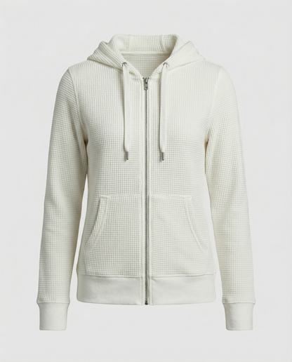 Stalluxe | Karierte Damen Freizeitjacke Weiß