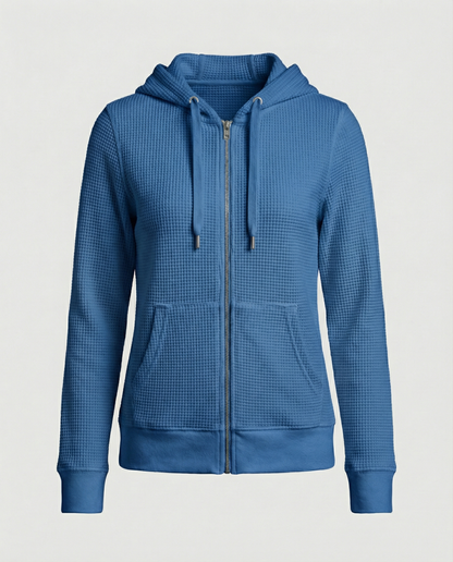 Stalluxe | Karierte Damen Freizeitjacke Blau